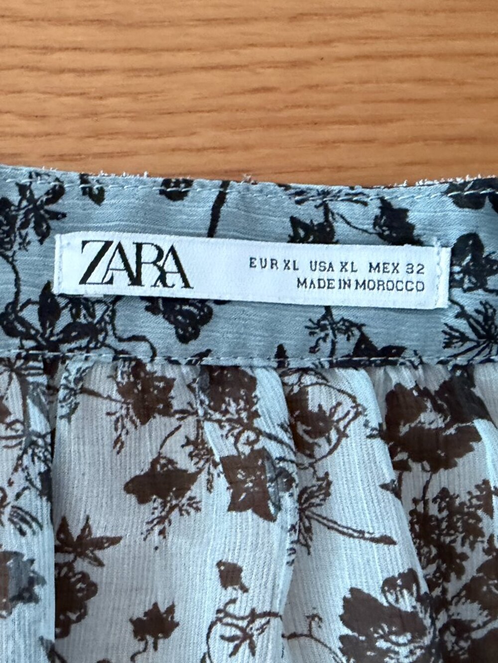 Zara Blouse XL light blue